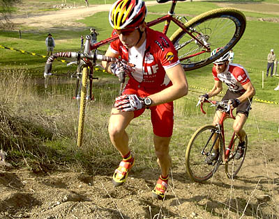Jackson Stewart & Ben Jaques-Maynes on the little runup - Santa Cruz County Fairgrounds, Watsonville